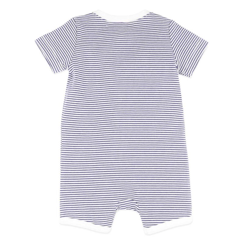 B&eacute;b&eacute; Alexi Stripe SS Zip Romper image number 1